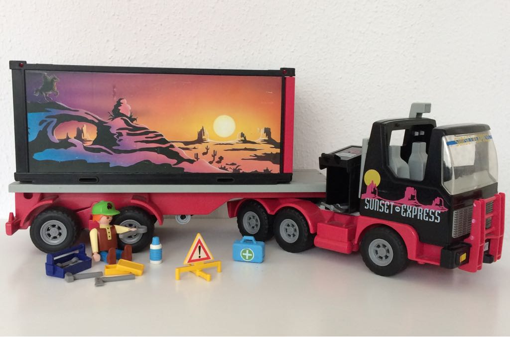 Scepticisme oplichter Cursus Playmobil Sunset Express Contrainer Truck - Speel-o-Theek Hillegom